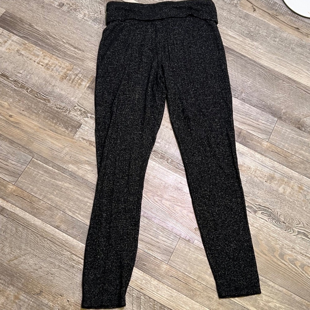 Simply Vera Vera Wang Women's Black Speckled Skinny Pants Size‎ M